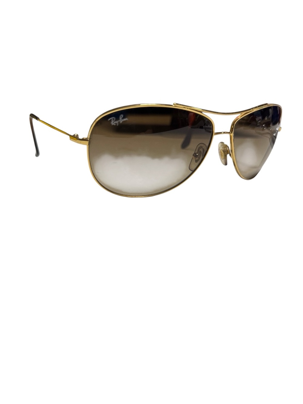 Ray-Ban Gold RB3293 Frame Sunglasses with Brown Gradient Lenses